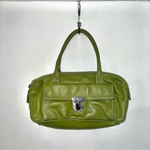cutest avocado/olive green leather handbag

brand: Perlina